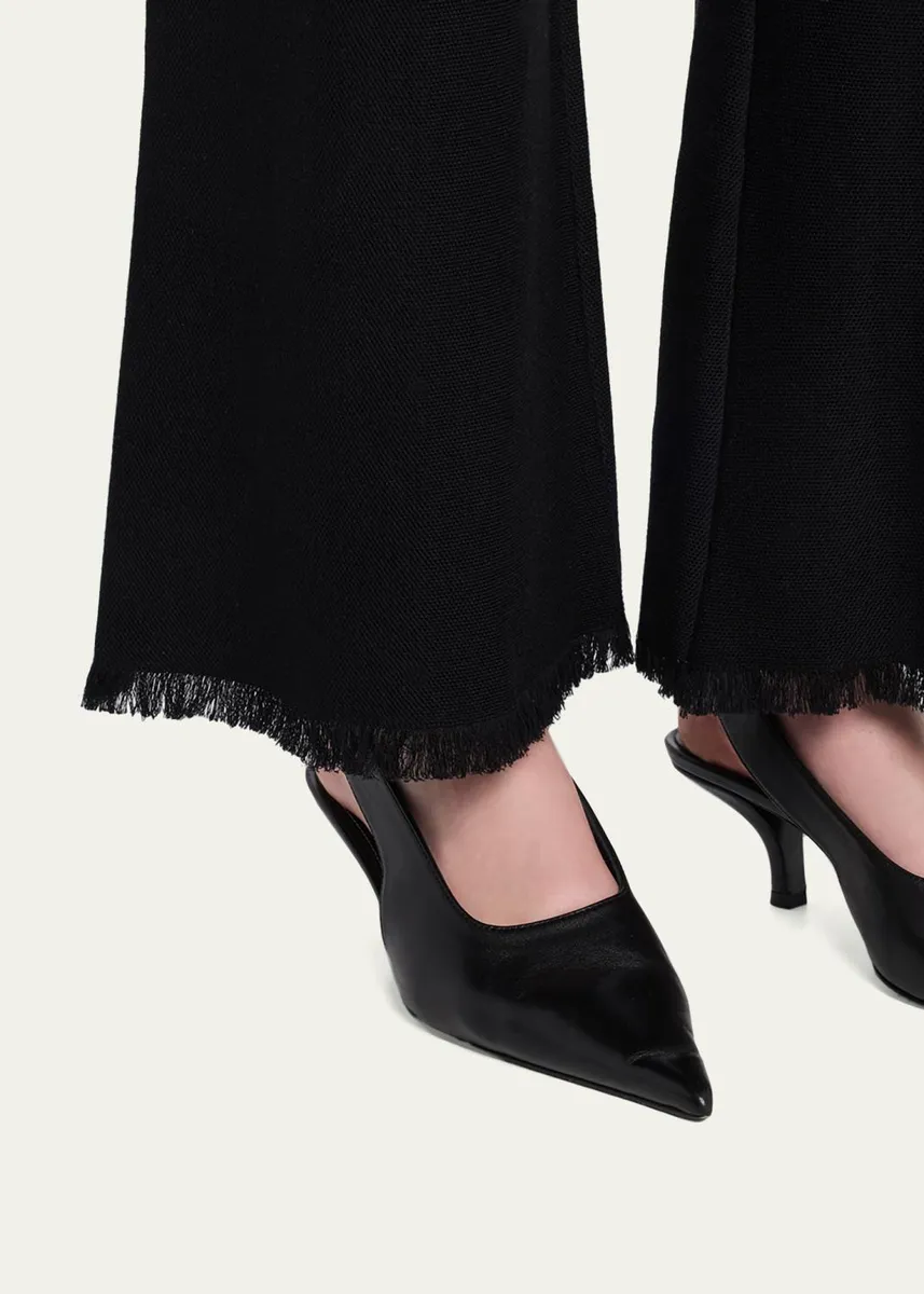 Kobi Halperin Valley Fringe-Hem Pique Knit Pants | Thumbnail 5