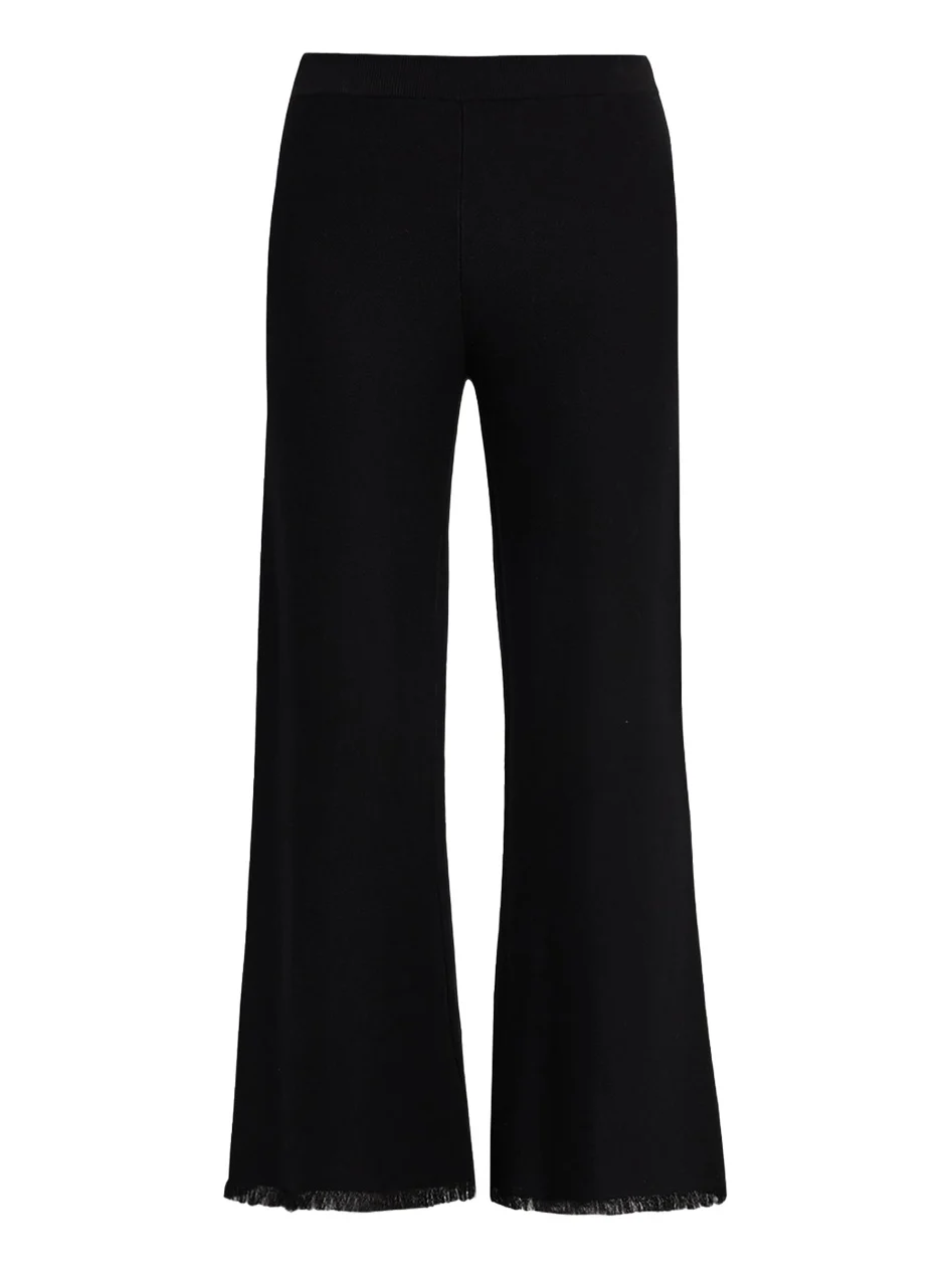 Valley Fringe-Hem Pique Knit Pants Valley Fringe-Hem Pique Knit Pants