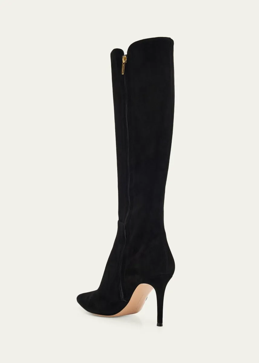Gianvito Rossi 85mm Suede Knee-High Boots | Thumbnail 4
