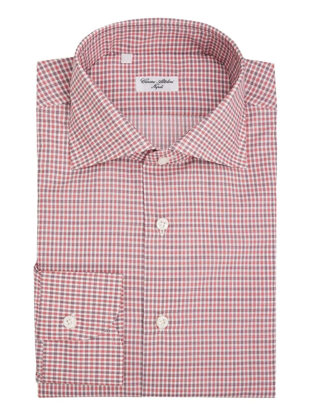 Cesare Attolini Men's Checked Cotton Dress Shirt
