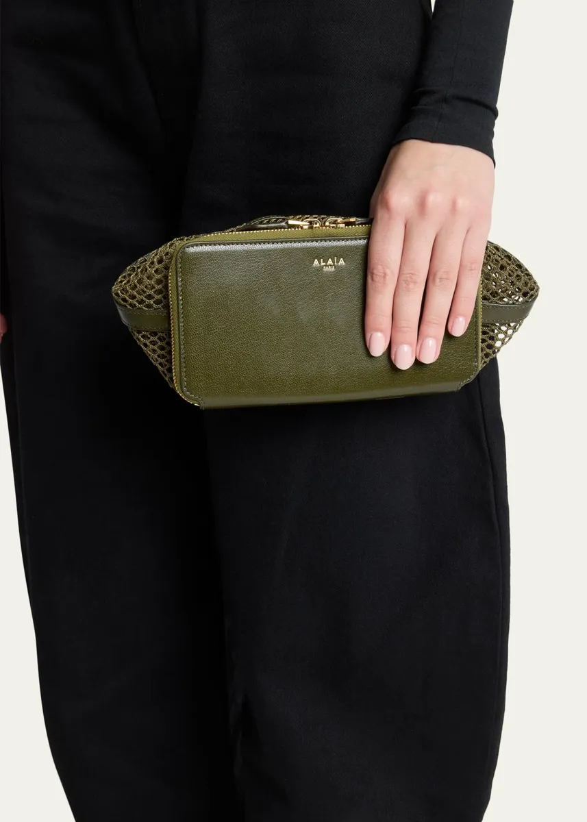 ALAÏA Le Pochon Fishnet Crossbody Bag | Thumbnail 2 ALAÏA Le Pochon Fishnet Crossbody Bag | Thumbnail 2