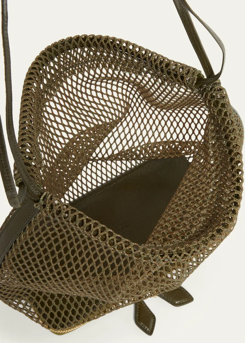 ALAÏA Le Pochon Fishnet Crossbody Bag | Thumbnail 4 ALAÏA Le Pochon Fishnet Crossbody Bag | Thumbnail 4