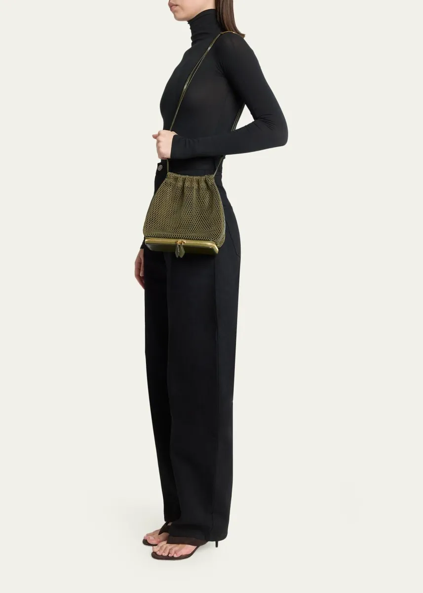 ALAÏA Le Pochon Fishnet Crossbody Bag | Thumbnail 5 ALAÏA Le Pochon Fishnet Crossbody Bag | Thumbnail 5