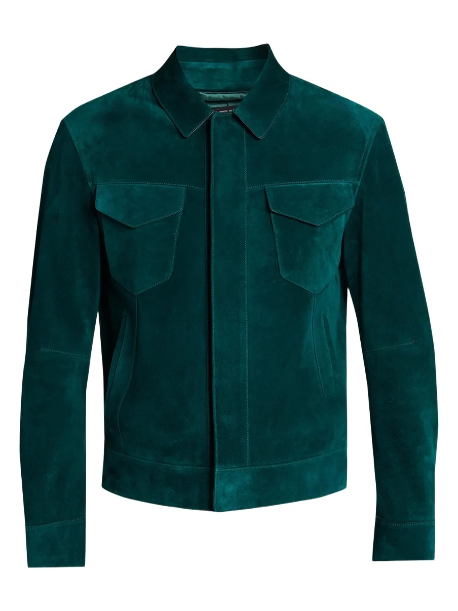 Tom Ford Men's Suede Snap-Front Western Jacket