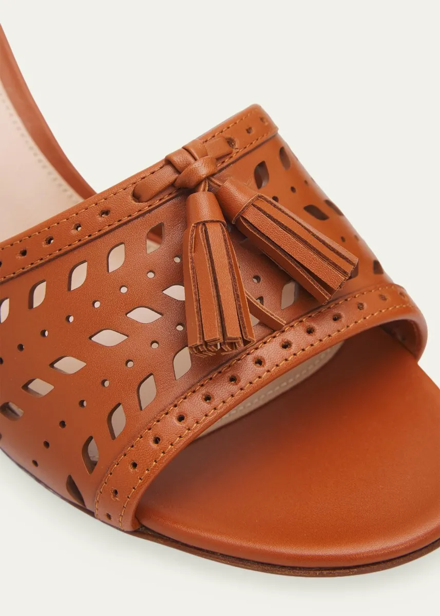Gianvito Rossi 70mm Cutout Leather Mule Sandals | Thumbnail 5 Gianvito Rossi 70mm Cutout Leather Mule Sandals | Thumbnail 5