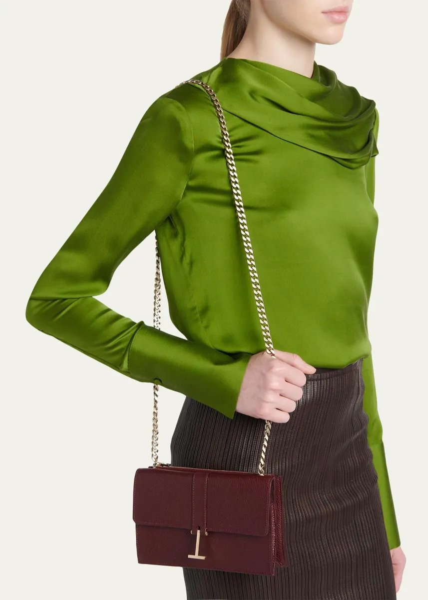 Tom Ford Kara Mini Leather Hanging T Crossbody Bag | Thumbnail 6