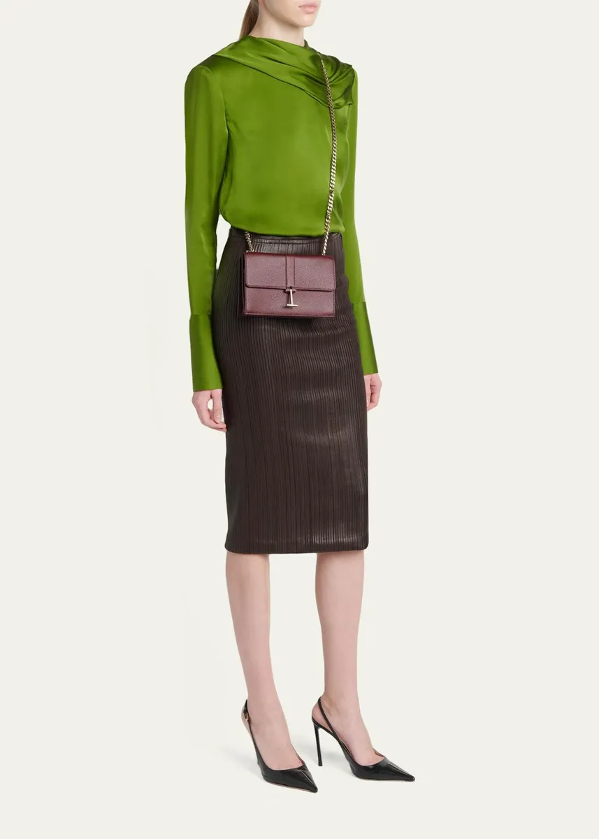 Tom Ford Kara Mini Leather Hanging T Crossbody Bag | Thumbnail 9