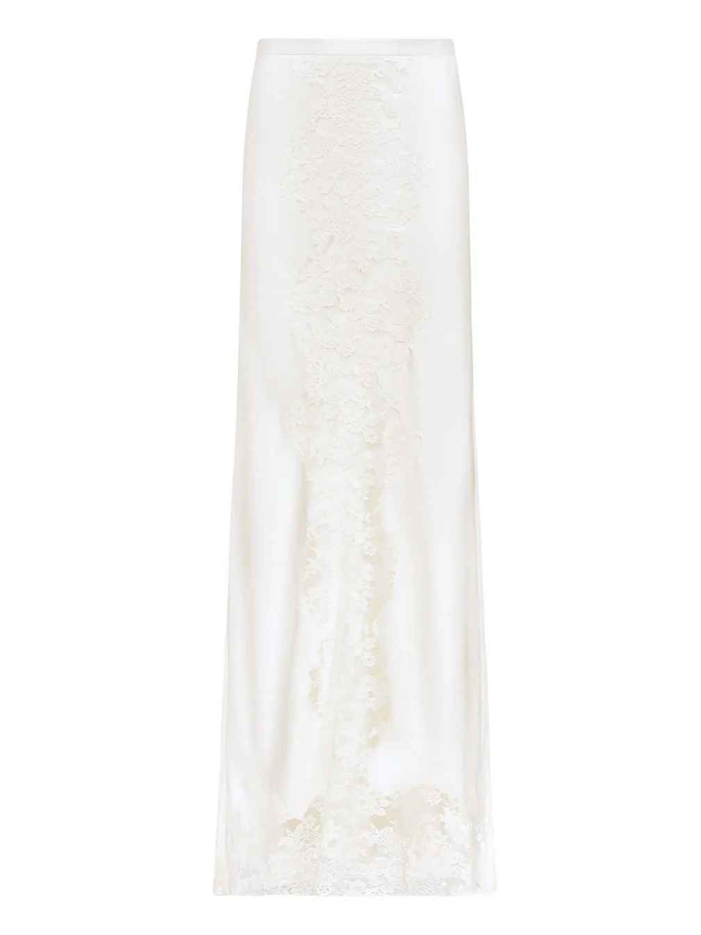 Lace Silk Maxi Skirt