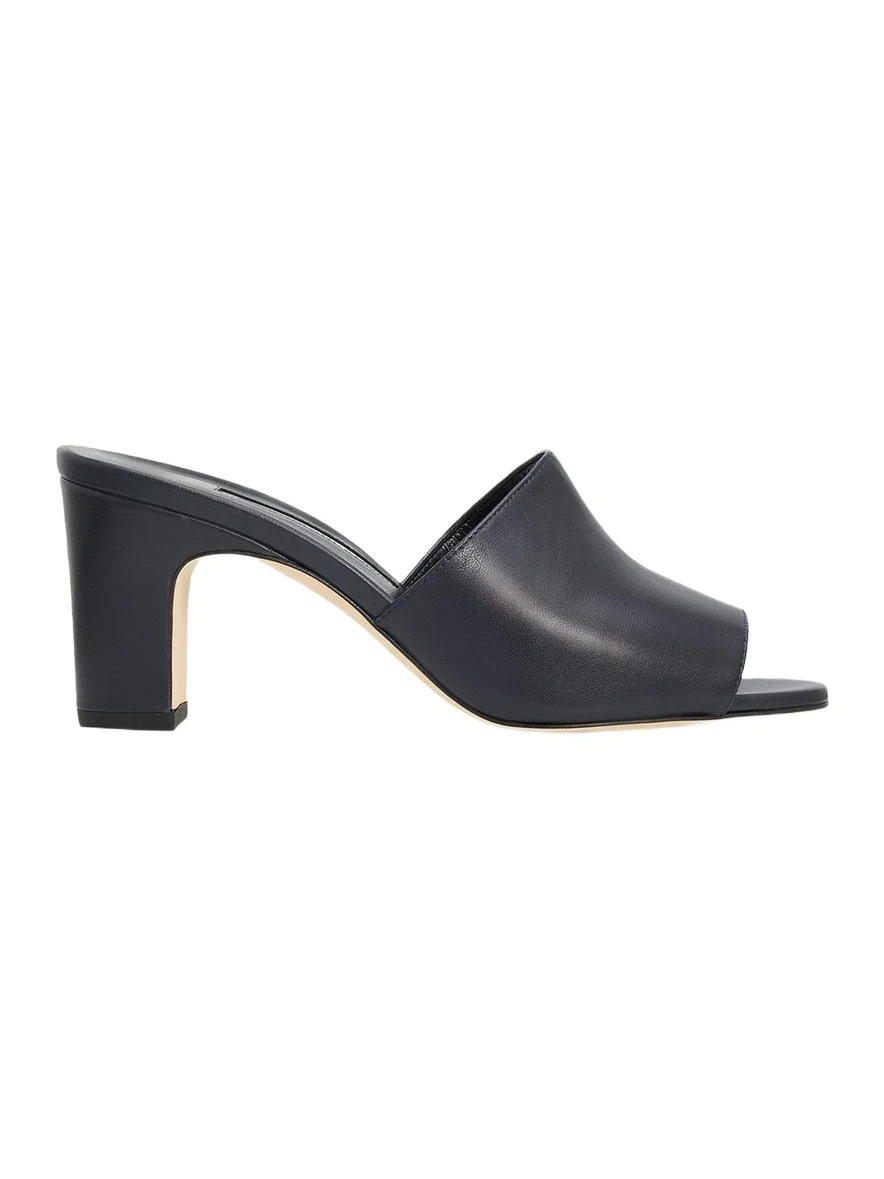 70mm Rapallabar Open-Toe Leather Mules 70mm Rapallabar Open-Toe Leather Mules