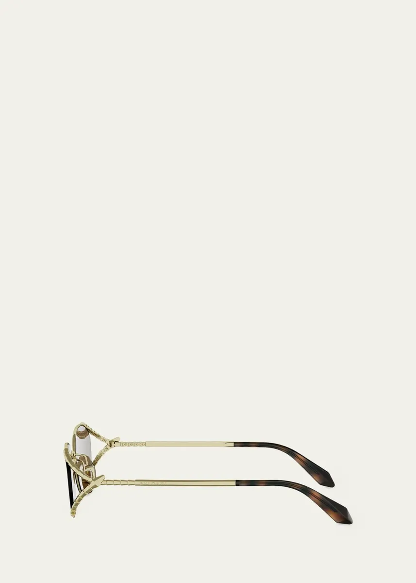BVLGARI Serpenti 55mm Metal Oval Sunglasses | Thumbnail 3 BVLGARI Serpenti 55mm Metal Oval Sunglasses | Thumbnail 3