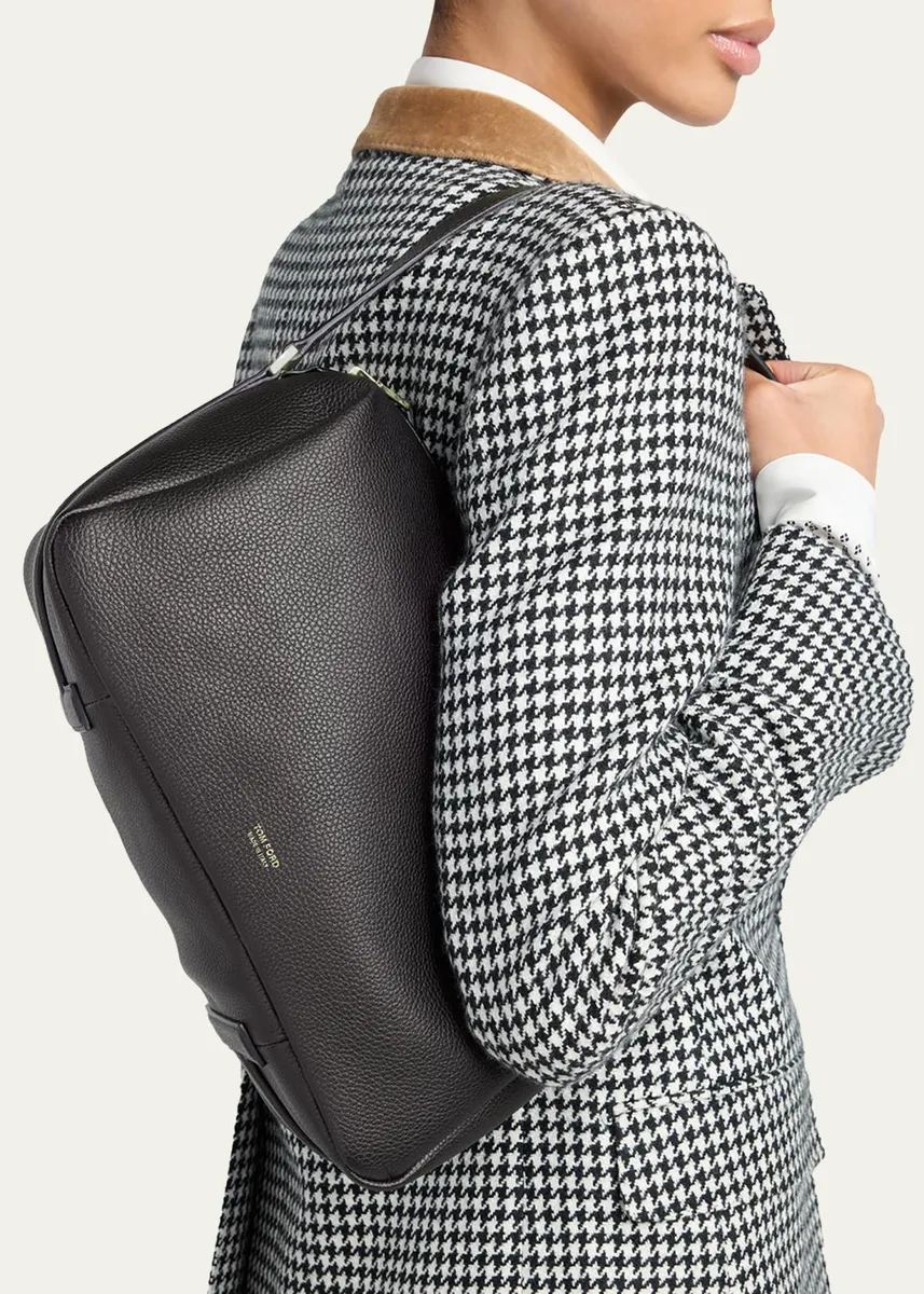 Tom Ford Grained Leather Shoulder Bag | Thumbnail 2 Tom Ford Grained Leather Shoulder Bag | Thumbnail 2