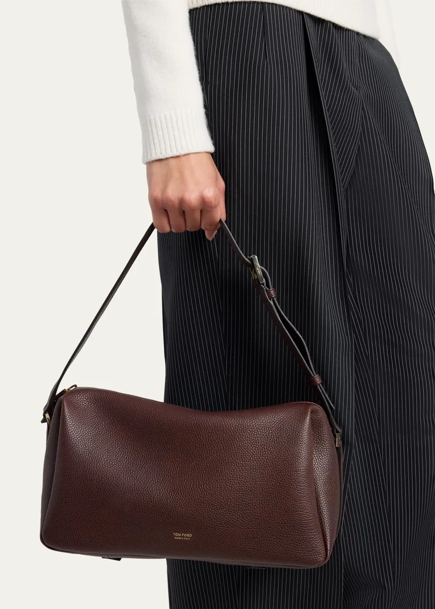 Tom Ford Grained Leather Shoulder Bag | Thumbnail 6 Tom Ford Grained Leather Shoulder Bag | Thumbnail 6