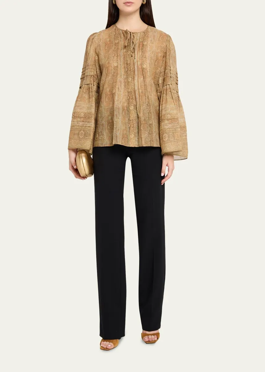 Kobi Halperin Joey Floral Flare-Sleeve Blouse | Thumbnail 2 Kobi Halperin Joey Floral Flare-Sleeve Blouse | Thumbnail 2