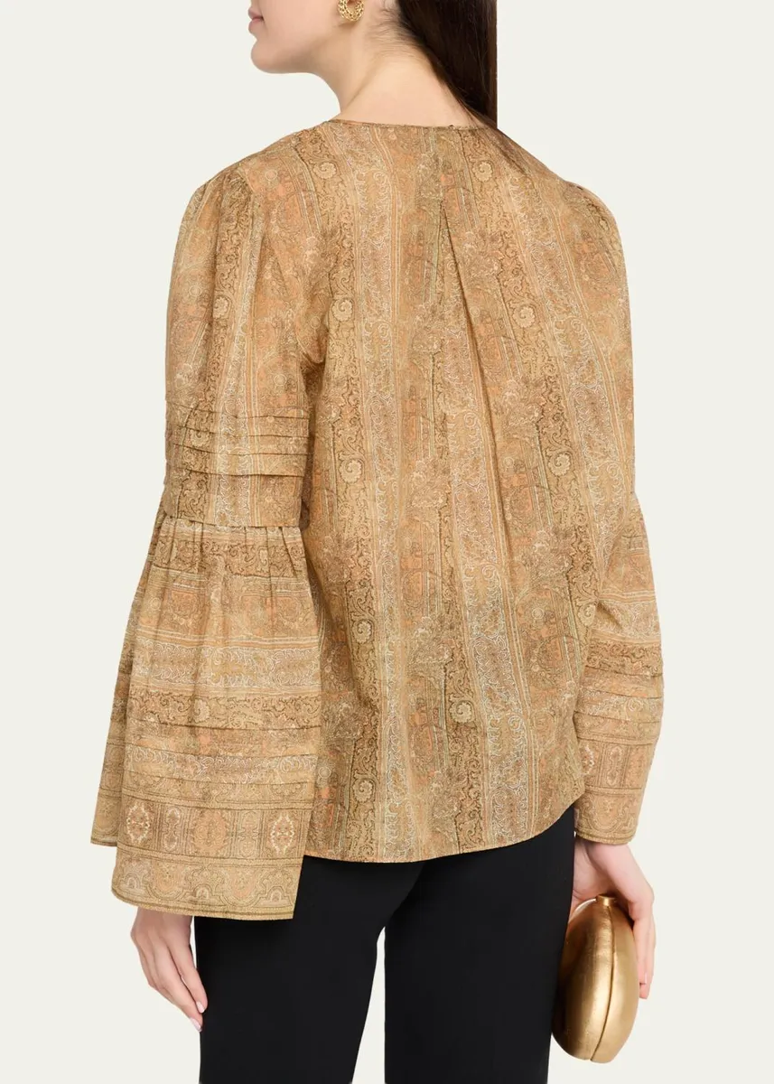 Kobi Halperin Joey Floral Flare-Sleeve Blouse | Thumbnail 3 Kobi Halperin Joey Floral Flare-Sleeve Blouse | Thumbnail 3