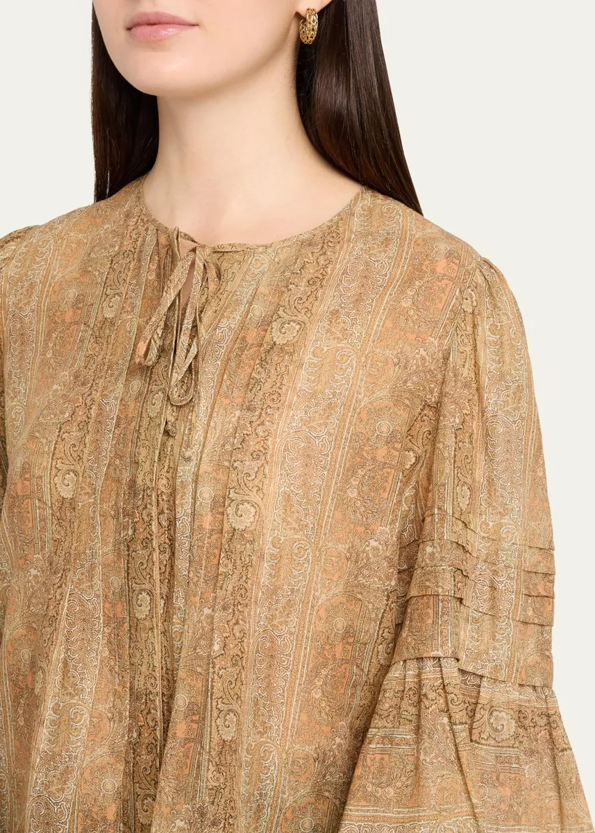Kobi Halperin Joey Floral Flare-Sleeve Blouse | Thumbnail 5 Kobi Halperin Joey Floral Flare-Sleeve Blouse | Thumbnail 5
