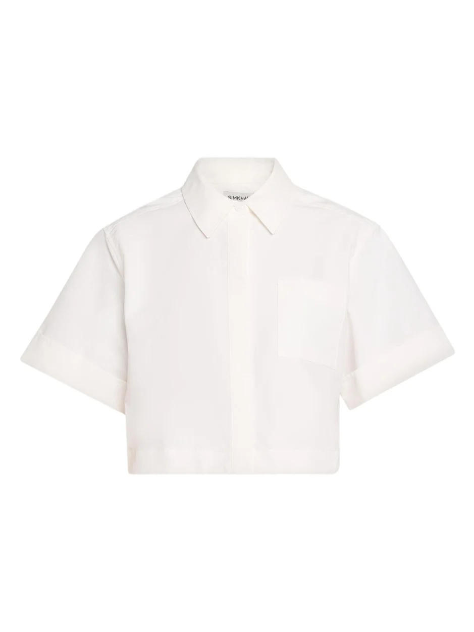 Ryett Short-Sleeve Cropped Shirt Ryett Short-Sleeve Cropped Shirt