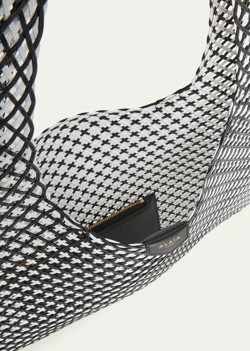 ALAÏA Woven Leather Hobo Bag | Thumbnail 4 ALAÏA Woven Leather Hobo Bag | Thumbnail 4