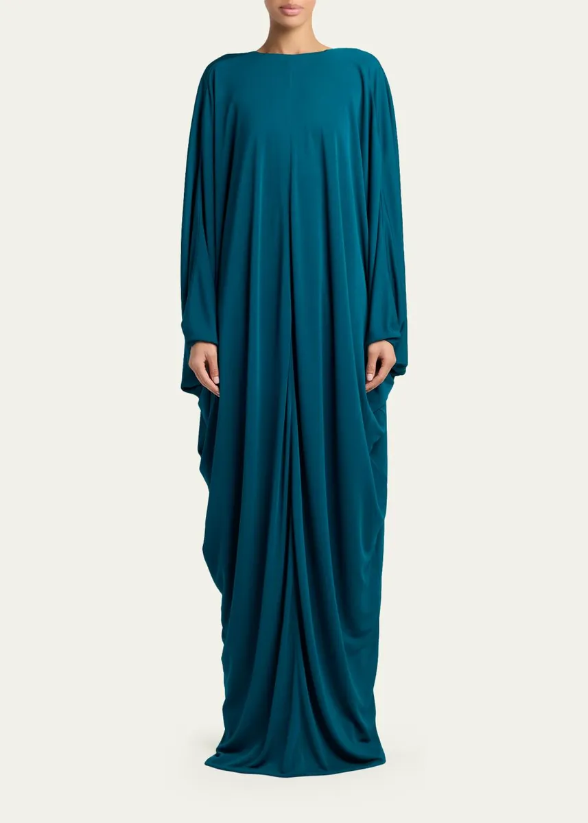 Tom Ford Draped Jersey High-Low Caftan Dress | Thumbnail 2 Tom Ford Draped Jersey High-Low Caftan Dress | Thumbnail 2