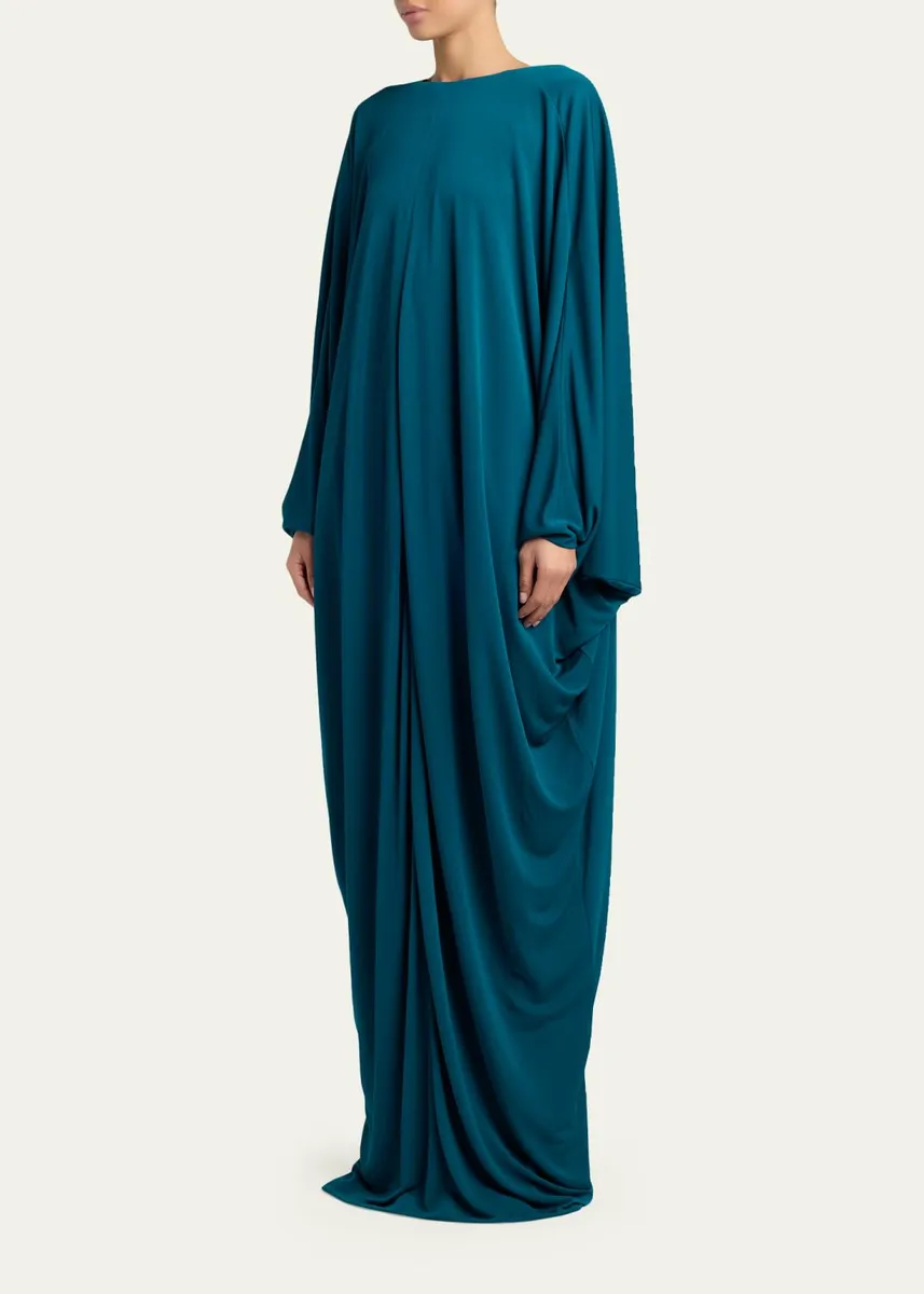 Tom Ford Draped Jersey High-Low Caftan Dress | Thumbnail 4 Tom Ford Draped Jersey High-Low Caftan Dress | Thumbnail 4