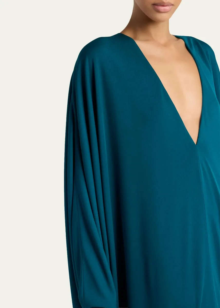 Tom Ford Draped Jersey High-Low Caftan Dress | Thumbnail 5 Tom Ford Draped Jersey High-Low Caftan Dress | Thumbnail 5