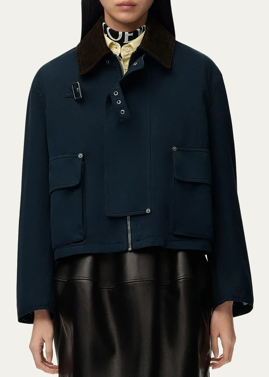 Loewe Corduroy-Collar Utility Jacket | Thumbnail 4 Loewe Corduroy-Collar Utility Jacket | Thumbnail 4