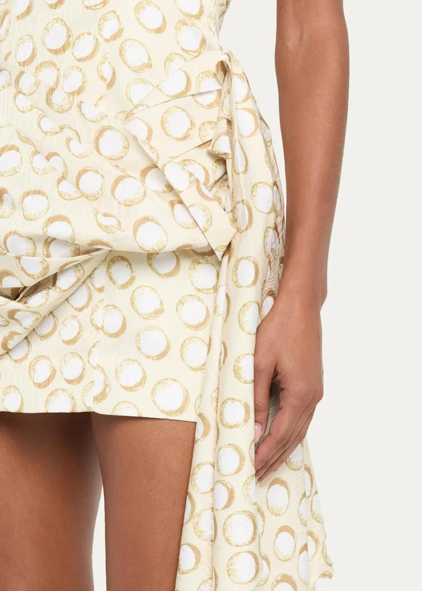 ALÉMAIS Paula Draped Off-Shoulder Mini Dress | Thumbnail 5
