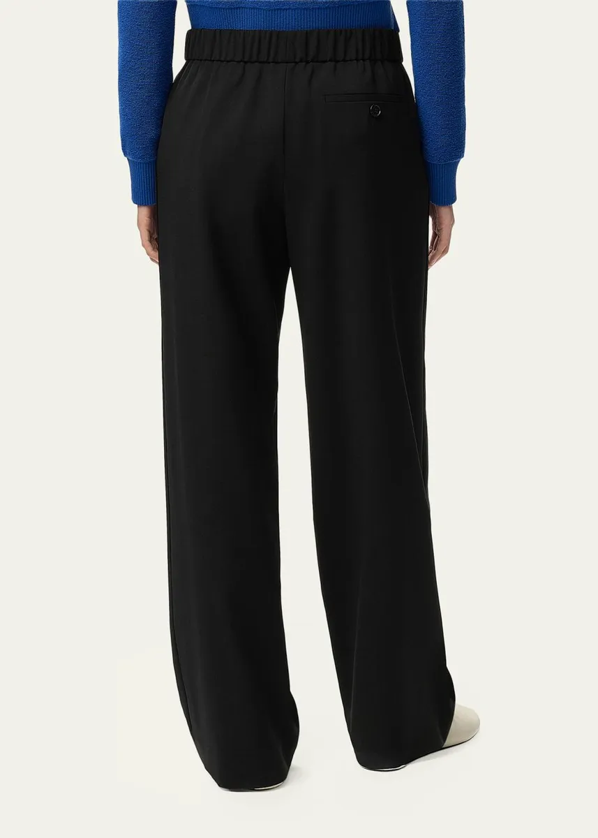 Loewe Logo Waist Asymmetric Pleated Pants | Thumbnail 3