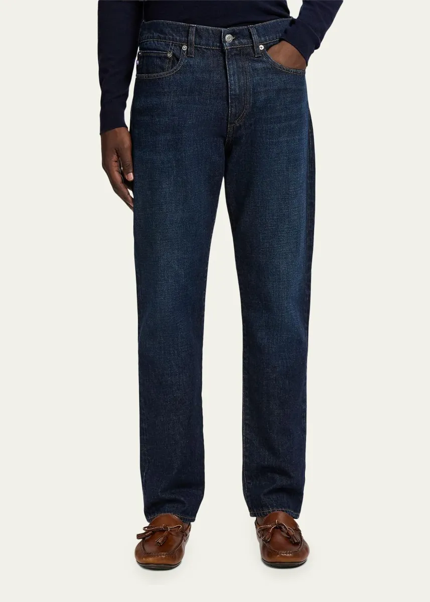 Ralph Lauren Purple Label Men's American Indigo Straight-Fit Jeans | Thumbnail 4 Ralph Lauren Purple Label Men's American Indigo Straight-Fit Jeans | Thumbnail 4