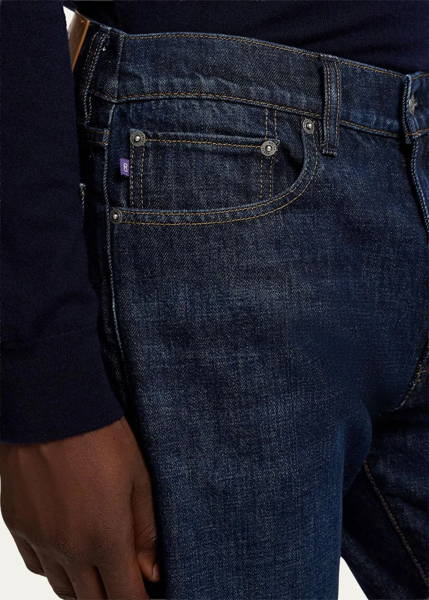 Ralph Lauren Purple Label Men's American Indigo Straight-Fit Jeans | Thumbnail 5 Ralph Lauren Purple Label Men's American Indigo Straight-Fit Jeans | Thumbnail 5