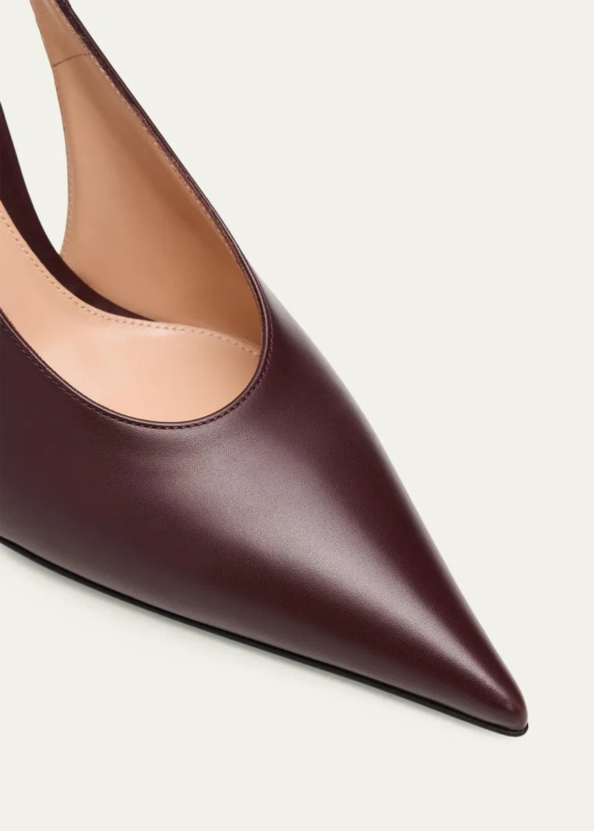 Gianvito Rossi 95mm Sofia Leather Slingback Pumps | Thumbnail 5 Gianvito Rossi 95mm Sofia Leather Slingback Pumps | Thumbnail 5