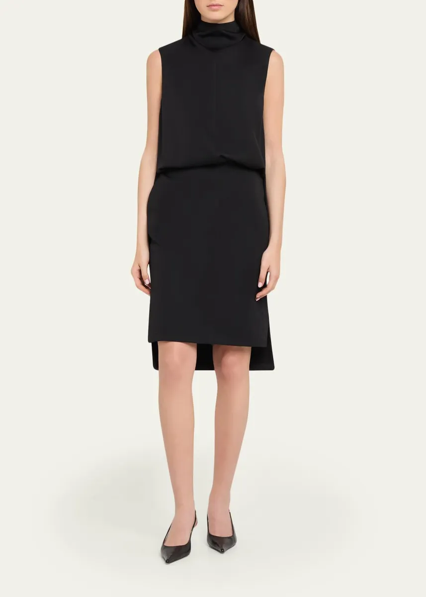 Brandon Maxwell Noa Sleeveless Blouson Dress | Thumbnail 2
