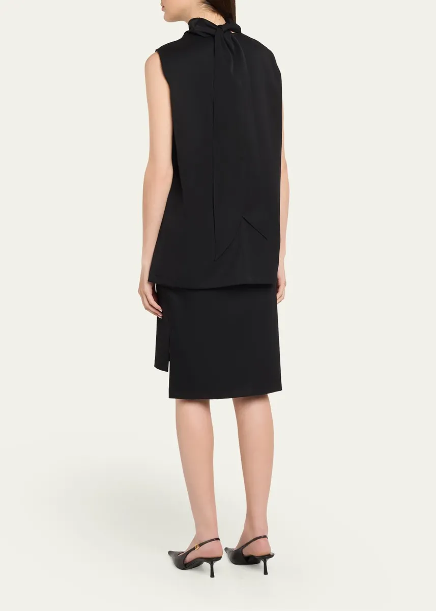 Brandon Maxwell Noa Sleeveless Blouson Dress | Thumbnail 3
