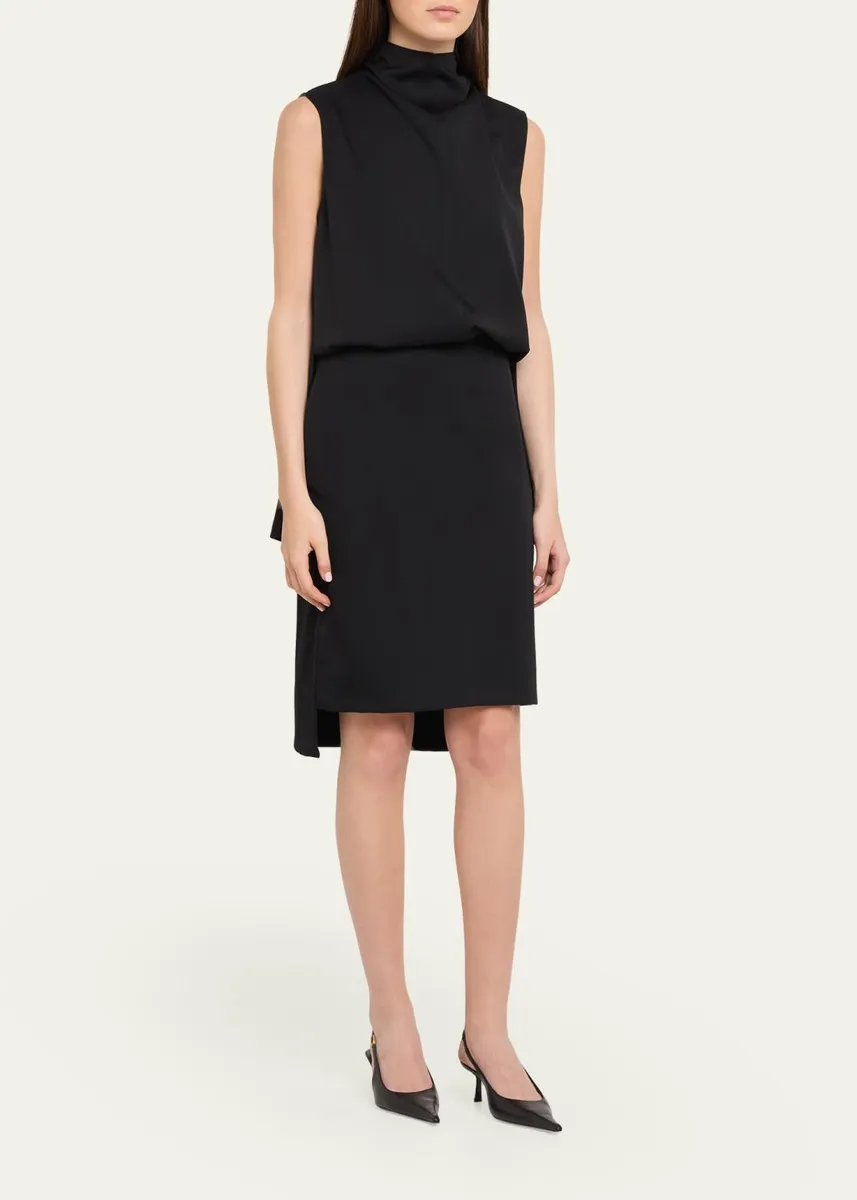 Brandon Maxwell Noa Sleeveless Blouson Dress | Thumbnail 4