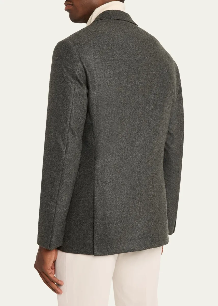 Brunello Cucinelli Men's Cotton Notch Lapel Single-Breasted Sport Coat | Thumbnail 3 Brunello Cucinelli Men's Cotton Notch Lapel Single-Breasted Sport Coat | Thumbnail 3