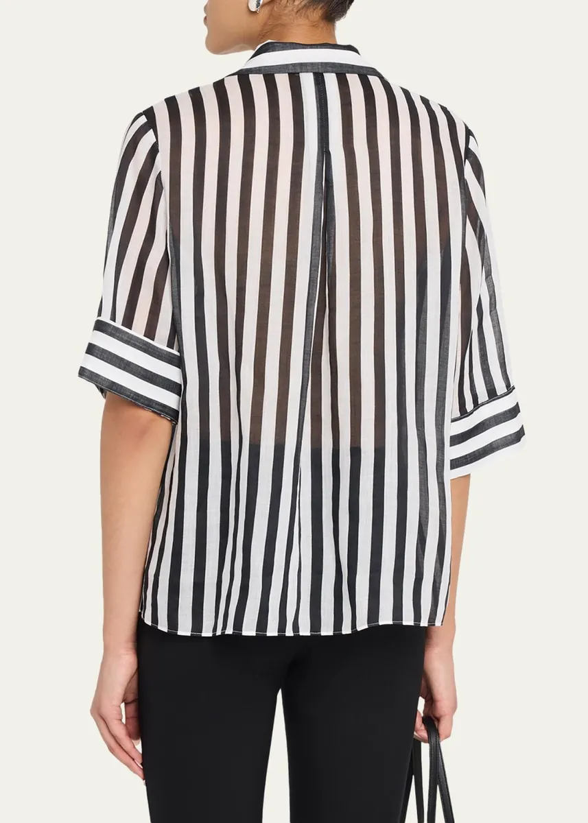 Kobi Halperin Jolie Striped Cotton Blouse | Thumbnail 3 Kobi Halperin Jolie Striped Cotton Blouse | Thumbnail 3
