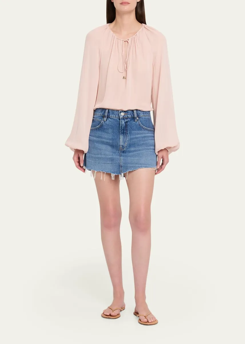 Frame The Silk Balloon Blouse | Thumbnail 2 Frame The Silk Balloon Blouse | Thumbnail 2
