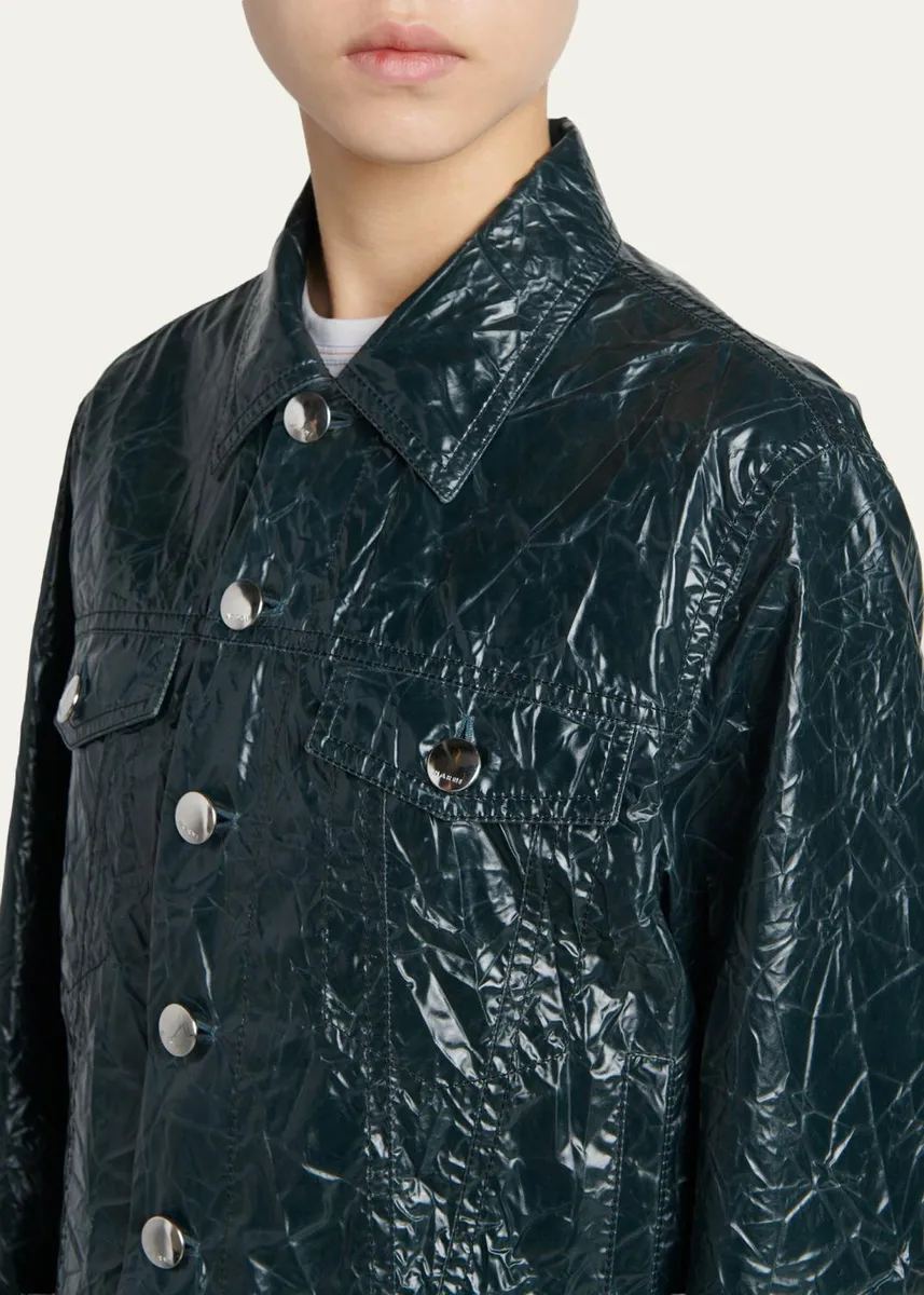 Marni Glossy Crinkled Jacket | Thumbnail 5 Marni Glossy Crinkled Jacket | Thumbnail 5