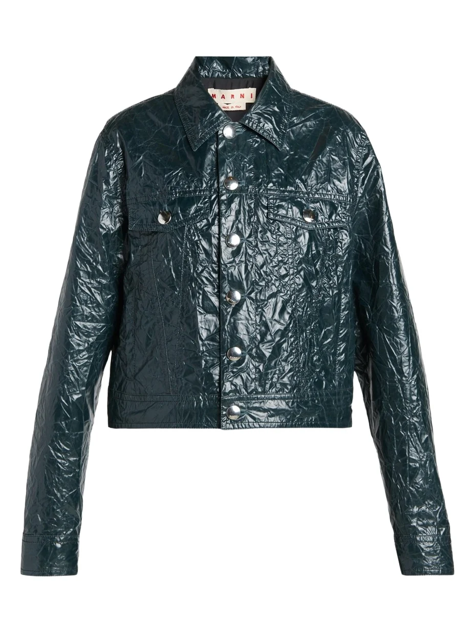 Glossy Crinkled Jacket