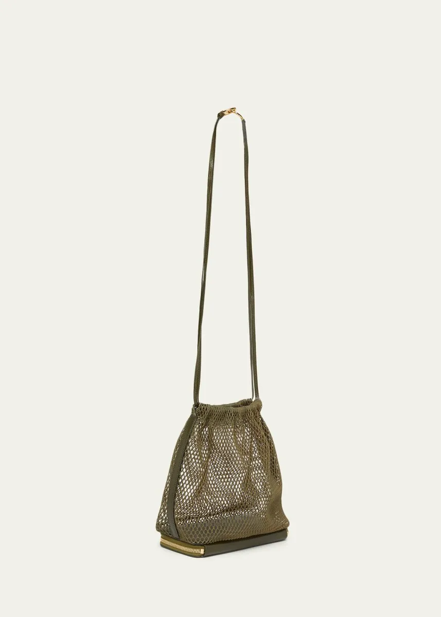 ALAÏA Le Pochon Fishnet Crossbody Bag | Thumbnail 3 ALAÏA Le Pochon Fishnet Crossbody Bag | Thumbnail 3