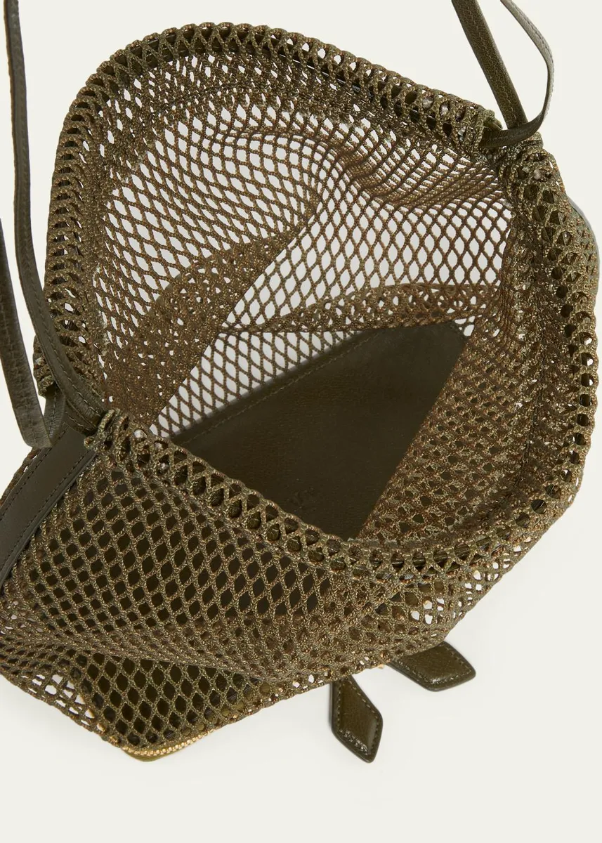 ALAÏA Le Pochon Fishnet Crossbody Bag | Thumbnail 4 ALAÏA Le Pochon Fishnet Crossbody Bag | Thumbnail 4