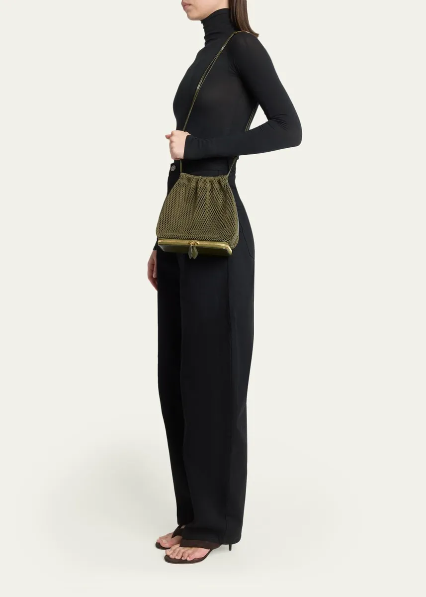 ALAÏA Le Pochon Fishnet Crossbody Bag | Thumbnail 5 ALAÏA Le Pochon Fishnet Crossbody Bag | Thumbnail 5