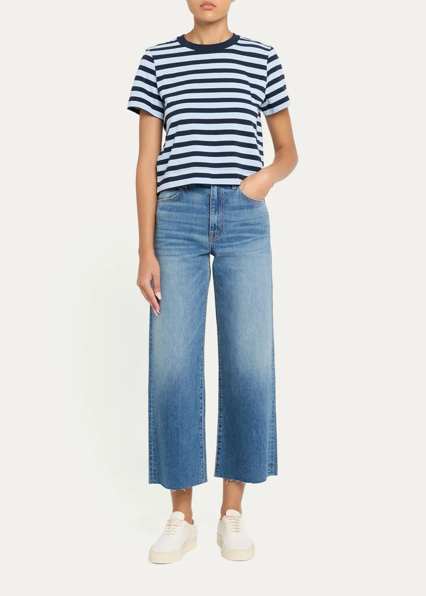 Frame The Boxy Striped Tee | Thumbnail 2 Frame The Boxy Striped Tee | Thumbnail 2
