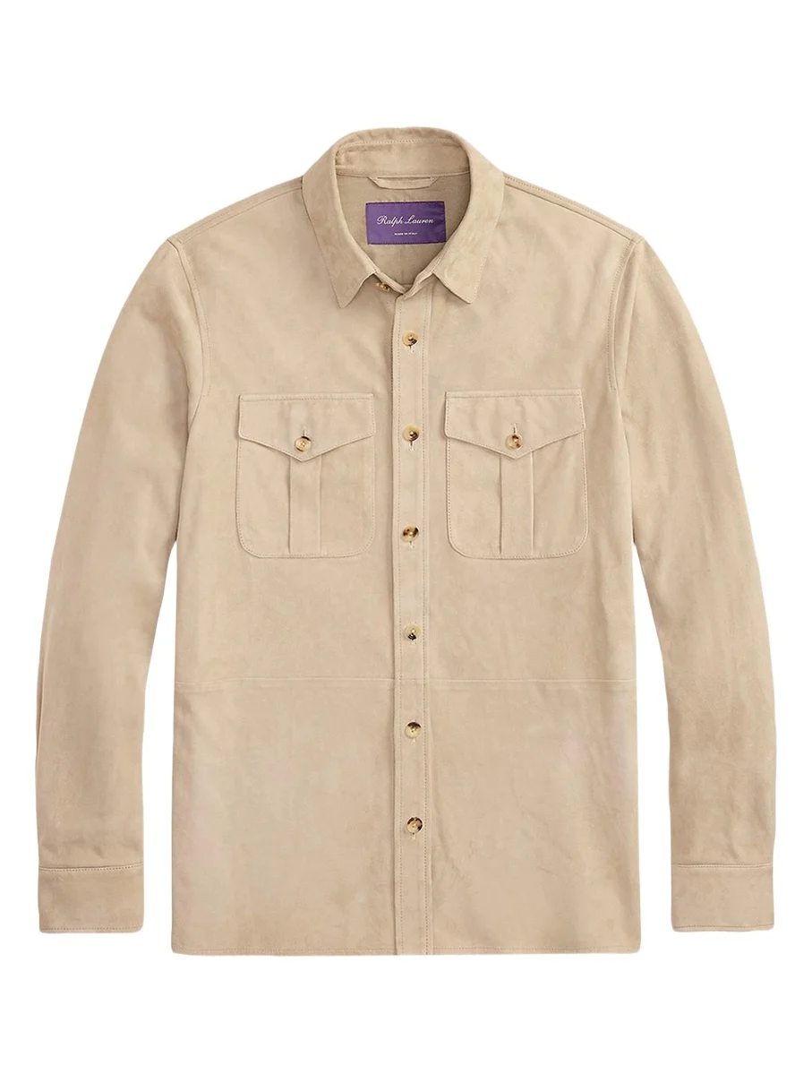 Ralph Lauren Purple Label Men's Suede Overshirt