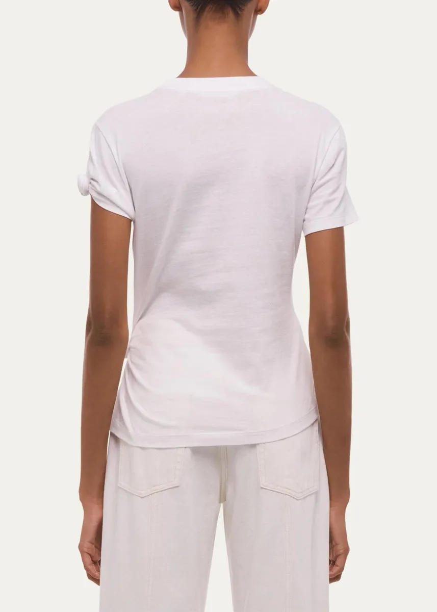 Helmut Lang Asymmetric Knotted Baby Tee | Thumbnail 3 Helmut Lang Asymmetric Knotted Baby Tee | Thumbnail 3
