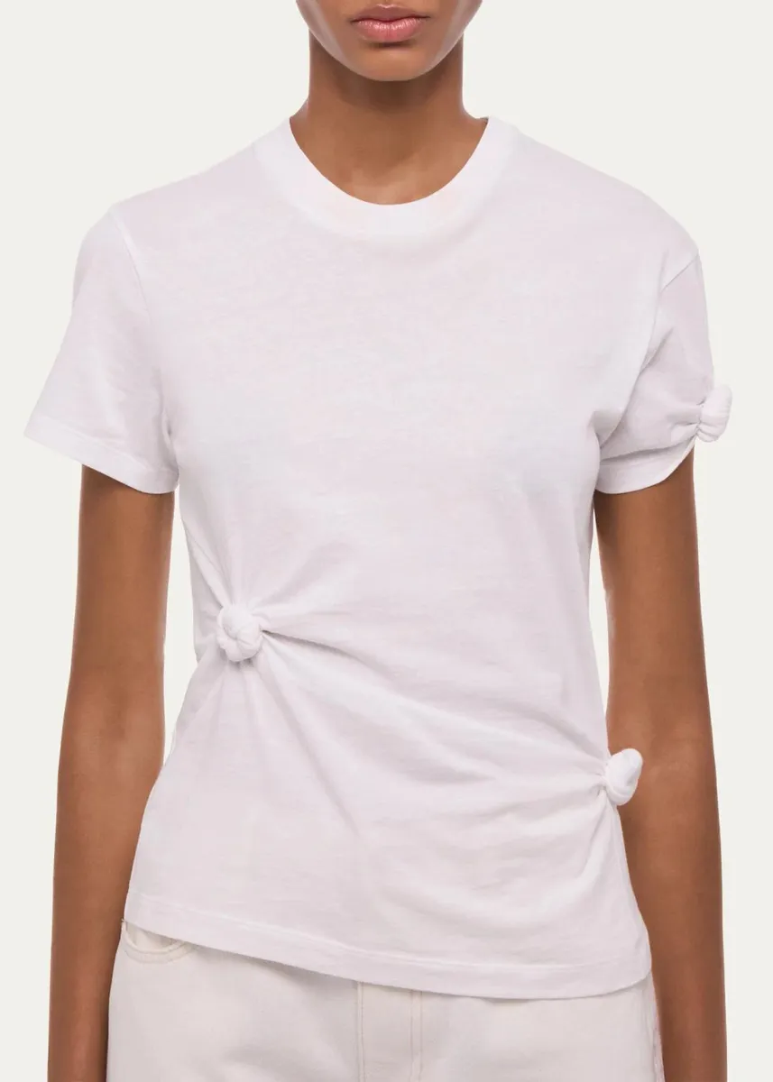 Helmut Lang Asymmetric Knotted Baby Tee | Thumbnail 5 Helmut Lang Asymmetric Knotted Baby Tee | Thumbnail 5