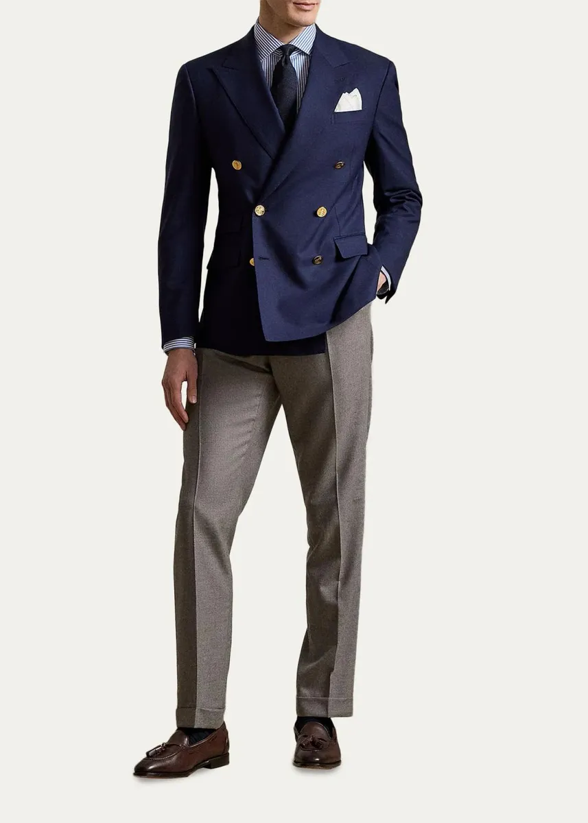 Ralph Lauren Purple Label Men's Bengal-Stripe Poplin Shirt | Thumbnail 2 Ralph Lauren Purple Label Men's Bengal-Stripe Poplin Shirt | Thumbnail 2