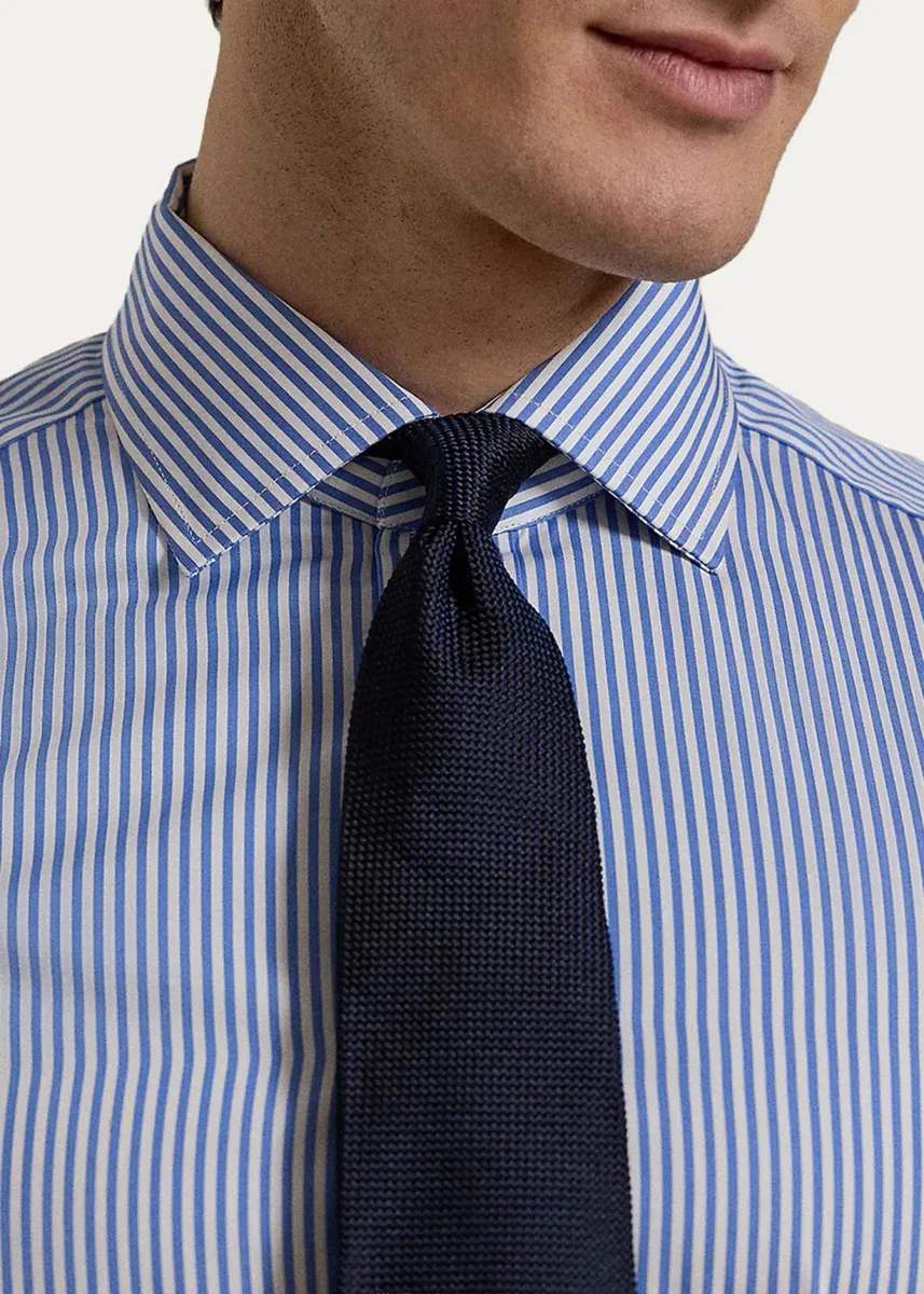 Ralph Lauren Purple Label Men's Bengal-Stripe Poplin Shirt | Thumbnail 5 Ralph Lauren Purple Label Men's Bengal-Stripe Poplin Shirt | Thumbnail 5