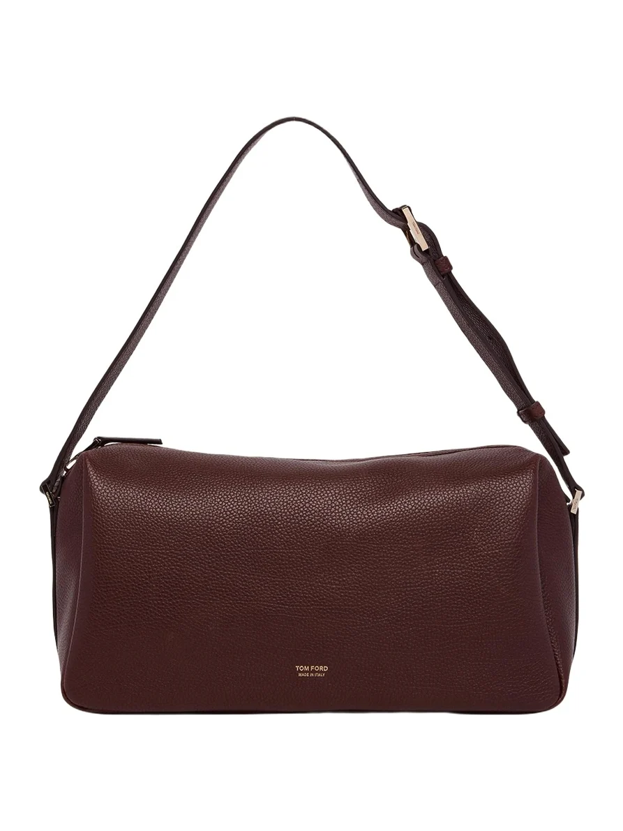 Grained Leather Shoulder Bag