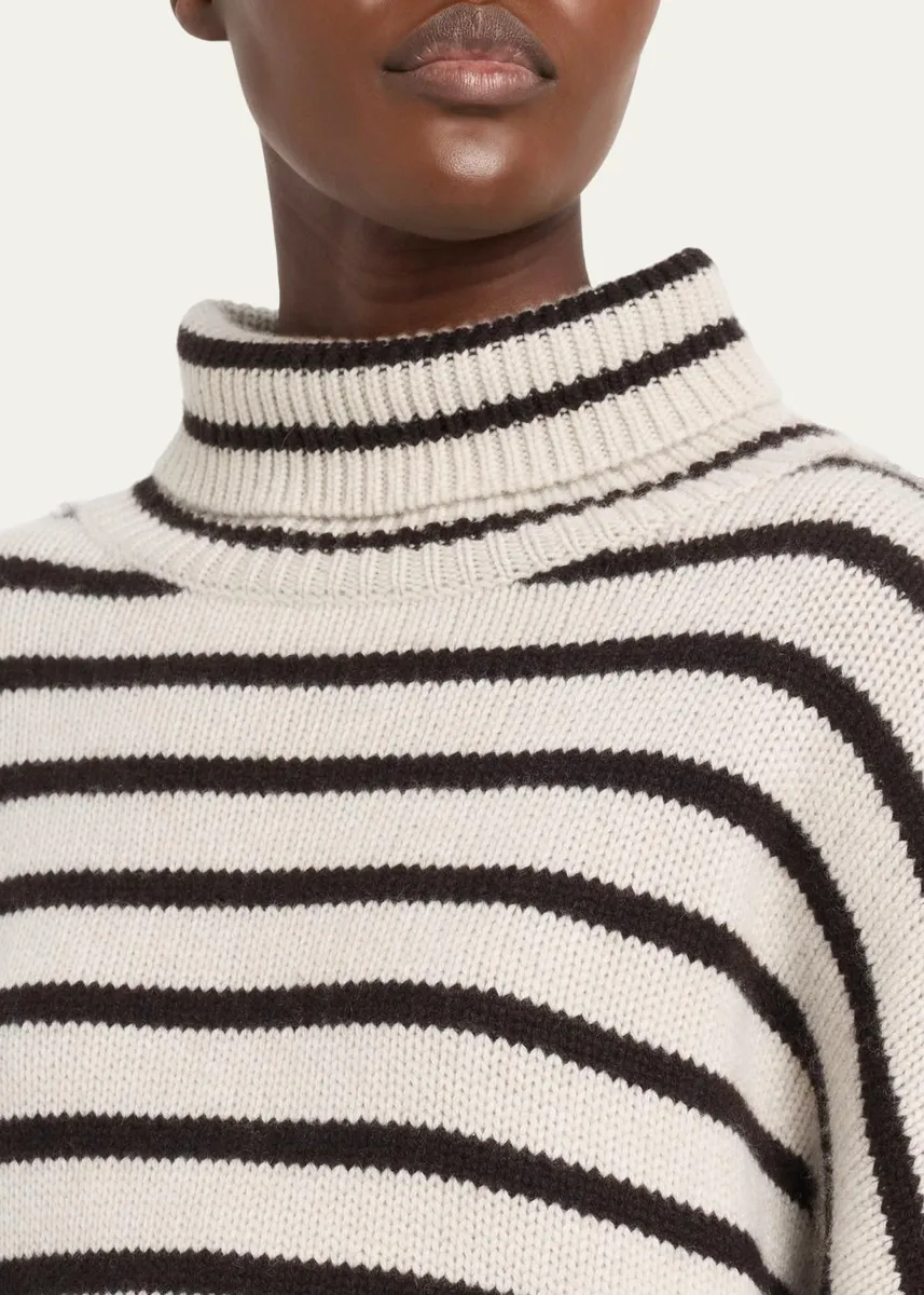 Lisa Yang Zerlina Striped Drop-Shoulder Cashmere Sweater | Thumbnail 5 Lisa Yang Zerlina Striped Drop-Shoulder Cashmere Sweater | Thumbnail 5