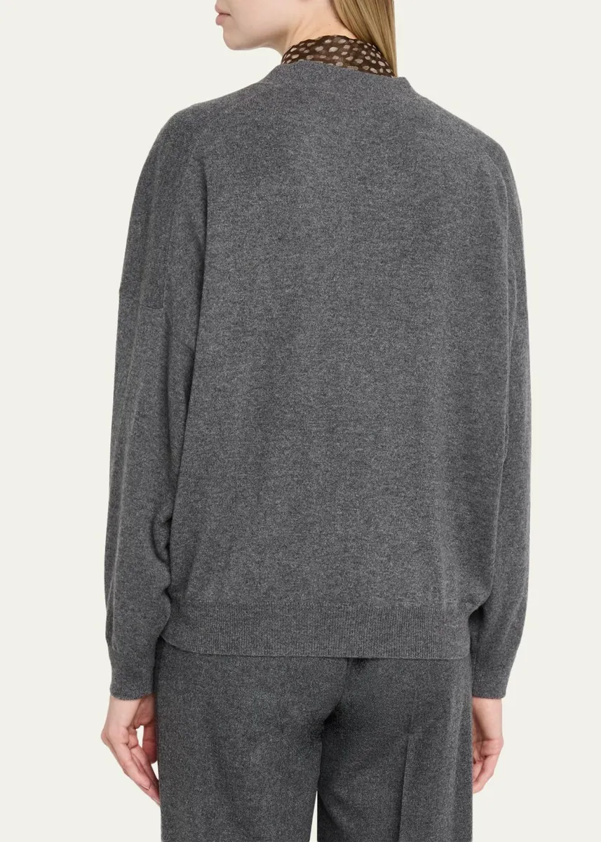 Brunello Cucinelli Cashmere Relaxed Cardigan Sweater | Thumbnail 3 Brunello Cucinelli Cashmere Relaxed Cardigan Sweater | Thumbnail 3